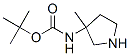 Carbamic acid, (3-methyl-3-pyrrolidinyl)-, 1,1-dimethylethyl ester, (-)- (9CI) Structural