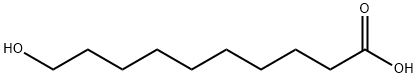 10-Hydroxydecanoic acid Structural