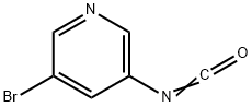 Pyridine, 3-bromo-5-isocyanato- (9CI) Structural