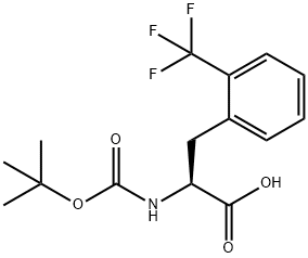 BOC-L-2-Trifluoromethylphe  Structural