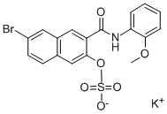 NAPHTHOL AS-BI SULFATE POTASSIUM SALT Structural