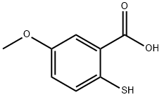 2-Mercapto-5-methoxybenzoic acid  Structural