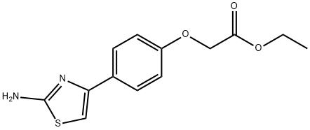 ethyl 2-[4-(2-amino-1,3-thiazol-4-yl)phenoxy]acetate Structural