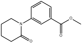 3-(2-OXO-PIPERIDIN-1-YL)-BENZOIC ACID METHYL ESTER Structural