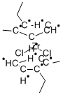 Bis(1-ethyl-2-methylcyclopentadienyl)zirconium dichloride Structural