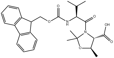 (4S,5R)-3-(FMOC-VAL)-2,2,5-TRIMETHYL-OXAZOLIDINE-4-CARBOXYLIC ACID Structural