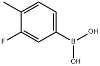 3-Fluoro-4-methylphenylboronic acid Structural