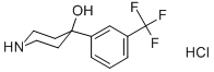 4-[3-(TRIFLUOROMETHYL)PHENYL]-4-PIPERIDINOL HYDROCHLORIDE Structural