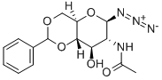 2-ACETAMIDO-4,6-O-BENZYLIDENE-2-DEOXY-BETA-D-GLUCOPYRANOSYL AZIDE Structural