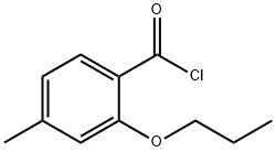 Benzoyl chloride, 4-methyl-2-propoxy- (9CI) Structural