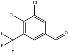 3,4-Dichloro-5-(trifluoromethyl)benzaldehyde Structural