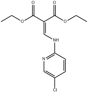 DIETHYL 2-([(5-CHLORO-2-PYRIDINYL)AMINO]METHYLENE)MALONATE Structural