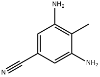 Benzonitrile, 3,5-diamino-4-methyl- (9CI) Structural