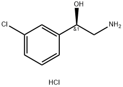 (R)-2-AMINO-1-(3-CHLOROPHENYL) ETHANOL HYDROCHLORIDE Structural