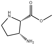 L-Proline, 3-amino-, methyl ester, (3R)- (9CI) Structural