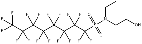 N-Ethyl-N-(2-hydroxyethyl)perfluorooctylsulphonamide Structural