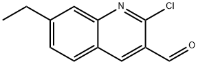 2-CHLORO-7-ETHYLQUINOLINE-3-CARBOXALDEHYDE Structural