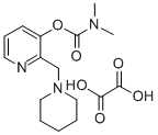 3-Pyridinol, 2-(1-piperidinylmethyl)-, dimethylcarbamate, oxalate Structural