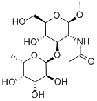 Methyl 2-Acetamido-2-deoxy-3-O-(a-L-fucopyranosyl)-b-D-glucopyranoside