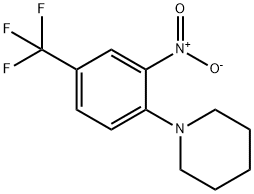 N-[2-NITRO-4-(TRIFLUOROMETHYL)PHENYL]PIPERIDINE Structural