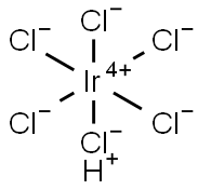 Hexachloroiridic acid hexahydrate Structural