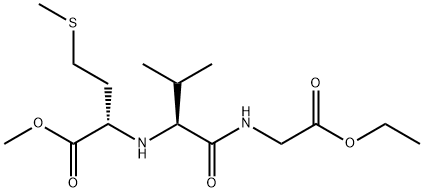 Glycine, N-[N-[1-(methoxycarbonyl)-3-(methylthio)propyl]-L-valyl]-, ethyl ester, (S)- (9CI) Structural