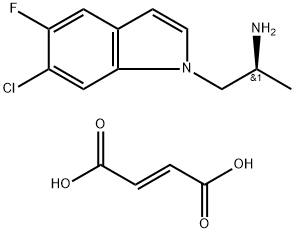 (AS)-6-CHLORO-5-FLUORO-ALPHA-METHYL-1H-INDOLE-1-ETHANAMINE FUMARATE Structural