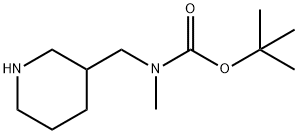 3-N-BOC-3-N-METHYL-AMINOMETHYL PIPERIDINE Structural