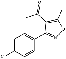 1-[3-(4-CHLOROPHENYL)-5-METHYLISOXAZOL-4-YL]ETHAN-1-ONE Structural