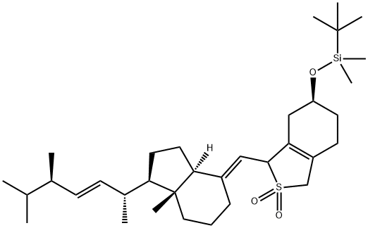 tert-Butyl-dimethyl-{3-[7a-methyl-1-(1,4,5-trimethyl-hex-2-enyl)-octahydro-inden-4-ylidenemethyl]-2,2-dioxo-2,3,4,5,6,7-hexahydro-1H-2l6-benzo[c]thiophen-5-yloxy}-silane