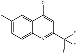 4-CHLORO-6-METHYL-2-(TRIFLUOROMETHYL)QUINOLINE Structural