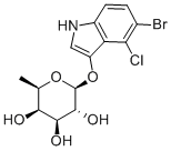 5-BROMO-4-CHLORO-3-INDOXYL-BETA-D-FUCOPYRANOSIDE Structural