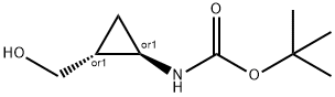 TERT-BUTYL TRANS-(2-HYDROXYMETHYL)CYCLOPROPYLCARBAMATE Structural