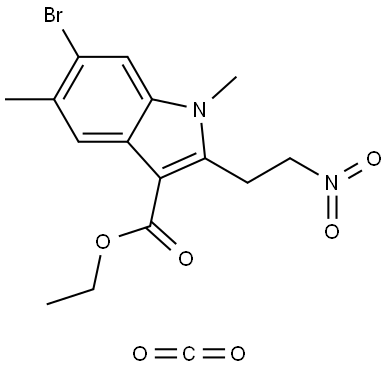 ethyl 6-broMo-1,5-diMethyl-2-(2-nitroethyl)-1H-indole-3-carboxylate coMpound with Methanedione (1:1) Structural