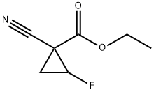 ethyl 1-cyano-2-fluorocyclopropanecarboxylate Structural