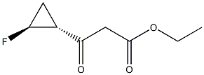 Trans-ethyl-2-fluorocyclopropyl)-3-oxopropanoate Structural