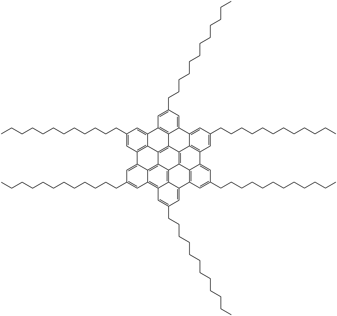 Hexa-dodecyl-hexa-peri-hexabenzocoronene Structural