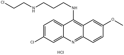 6-CHLORO-9-[3-(2-CHLOROETHYLAMINO)PROPYLAMINO]-2-METHOXYACRIDINE DIHYDROCHLORIDE Structural