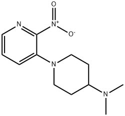 N,N-Dimethyl-1-(2-nitropyridin-3-yl)piperidin-4-amine Structural