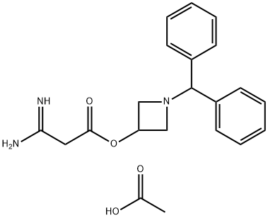 3-Amino-3-iminopropanoic acid 1-(diphenylmethyl)-3-azetidinyl ester acetate Structural