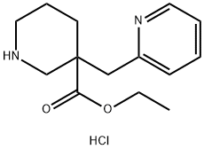 ethyl 3-(pyridin-2-ylmethyl)piperidine-3-carboxylate dihydrochloride Structural