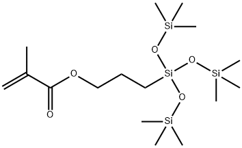 3-(METHACRYLOYLOXY)PROPYLTRIS(TRIMETHYLSILOXY)SILANE Structural