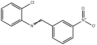o-Chloro-N-(m-nitrobenzylidene)aniline Structural