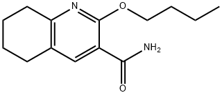 3-Quinolinecarboxamide, 5,6,7,8-tetrahydro-2-butoxy- Structural