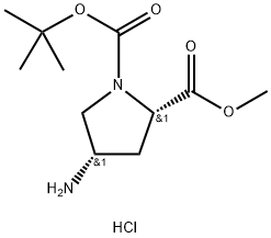 (2S,4S)-1-tert-Butyl 2-methyl 4-aminopyrrolidine-1,2-dicarboxylate hydrochloride