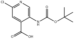 5-[(TERT-BUTOXYCARBONYL)AMINO]-2-CHLOROISONICOTINIC ACID Structural