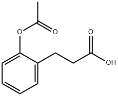 3-(2-ACETOXYPHENYL)PROPIONIC ACID Structural