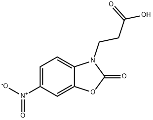 3-(6-NITRO-2-OXO-1,3-BENZOXAZOL-3(2H)-YL)PROPANOIC ACID Structural