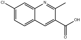 7-CHLORO-2-METHYLQUINOLINE-3-CARBOXYLIC ACID Structural