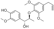 (aR)-alpha-[(1S)-1-[2,6-Dimethoxy-4-(2-propen-1-yl)phenoxy]ethyl]-4-hydroxy-3-methoxybenzenemethanol Structural